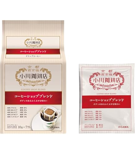 Amazon.co.jp: 小川珈琲 期間限定 春珈琲 ドリップコーヒー 10杯分 ×3